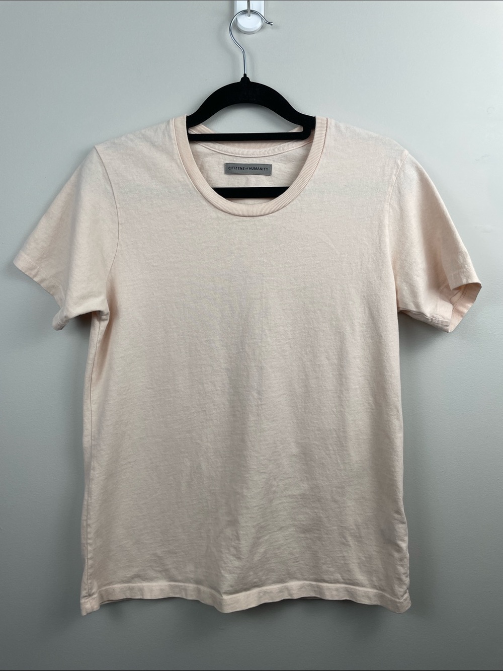 Citizens Of Humanity Light Blush Crew Neck Short Sleeve Tee